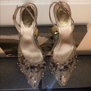 💥 RENE CAOVILLA crystal sling back pumps
